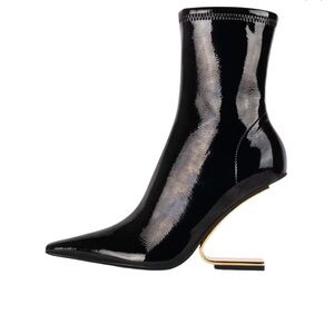 Jeffrey Campbell Combass Bootie with Gold Heel